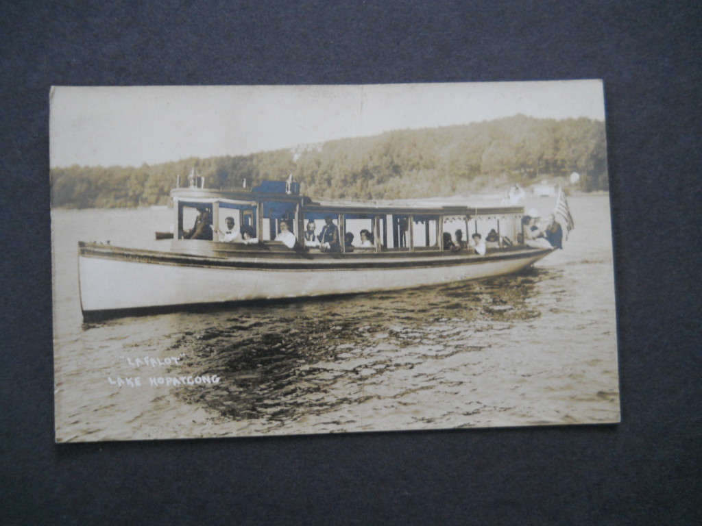 Lake Hopatcong - Cruising Boat Lafalot - c 1910