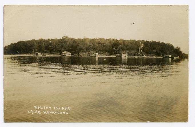 Lake Hopatcong - Halsey Island - Harris Postcard Company - 1909