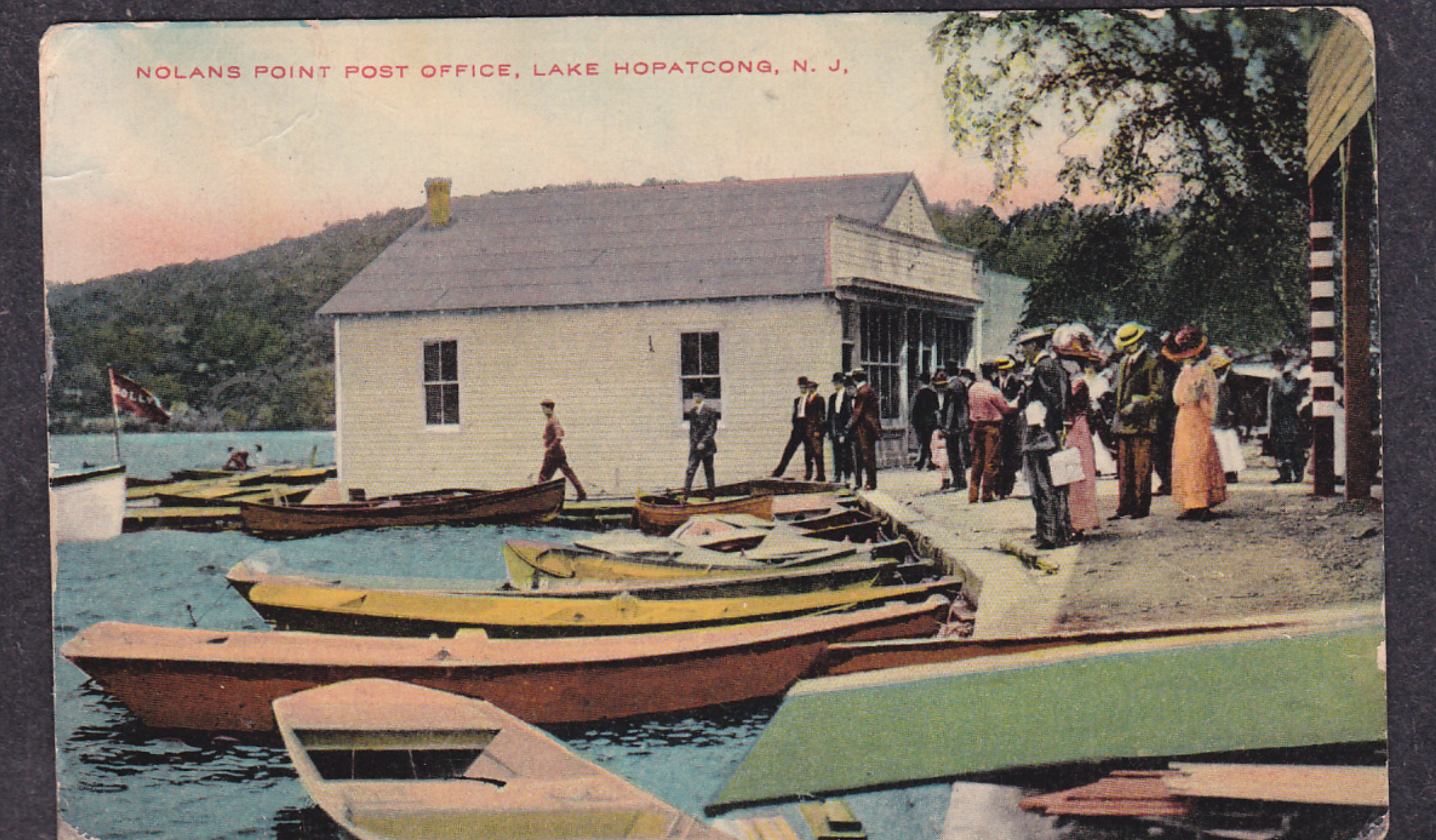 Lake Hopatcong - Post Office at Noolans Point - 1912