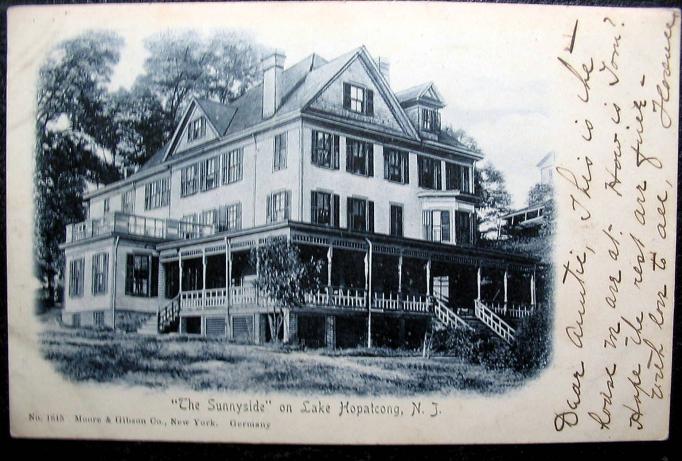 Lake Hopatcong - Sunnyside Inn on the Lake - 1906