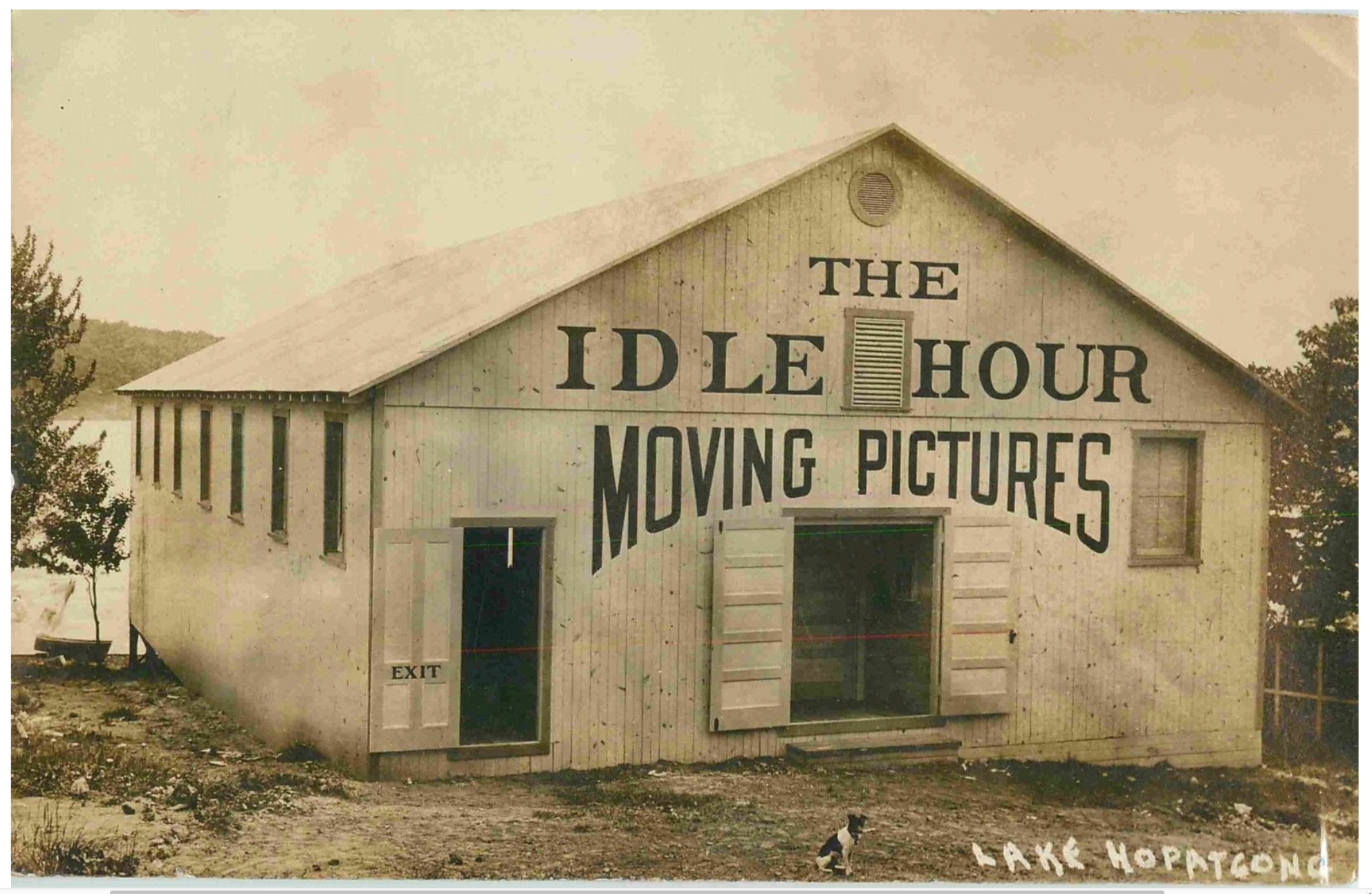 Lake Hopatcong - The Idle Hour Motion Pictures Theater - c 1910-10s