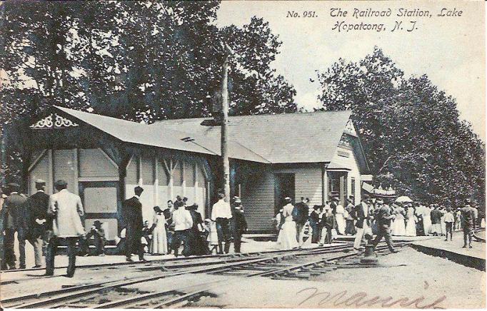 Lake Hopatcong - The Railroad Station - 1907