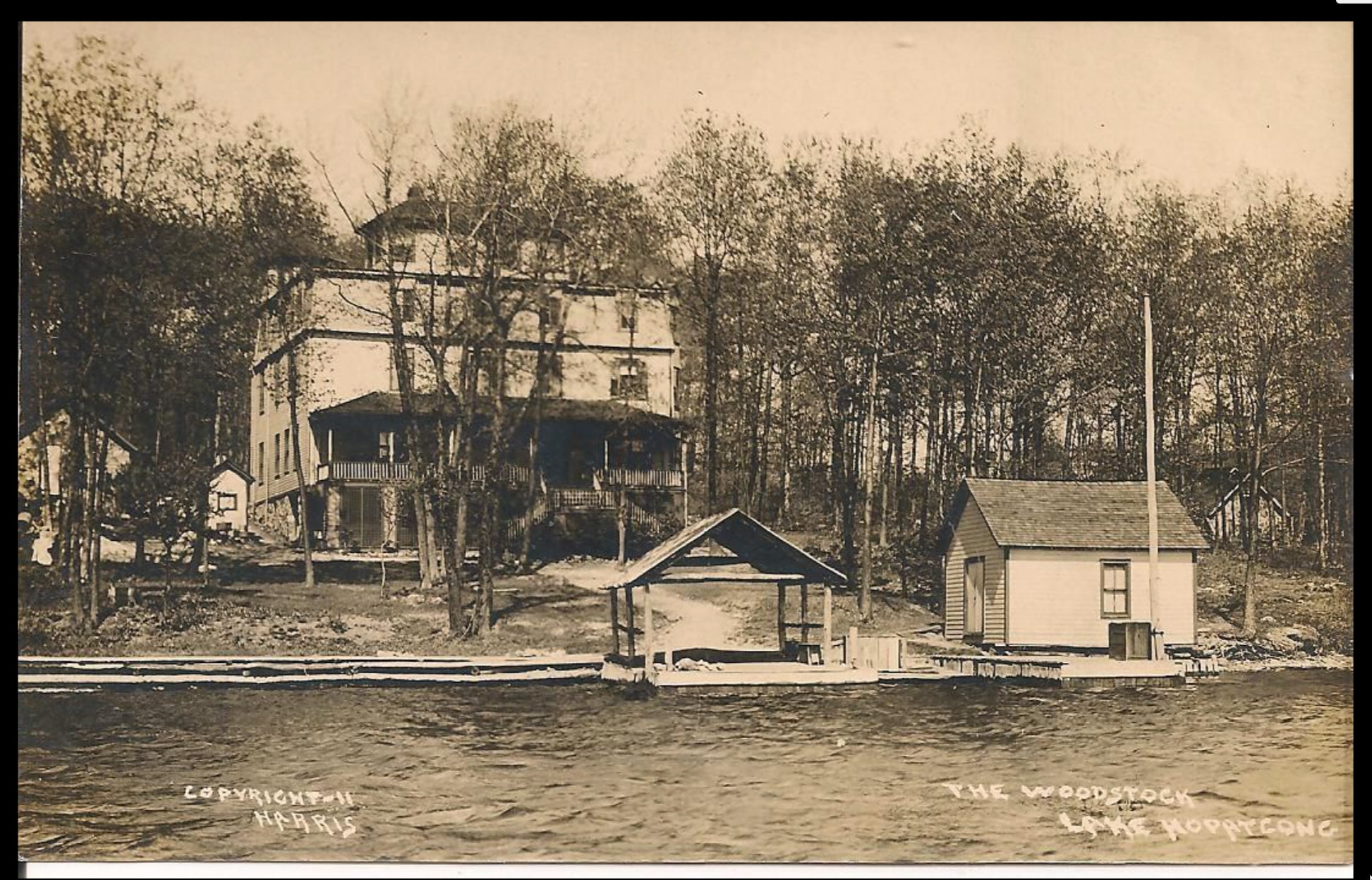 Lake Hoppatcong - The Woodstock - c 1910