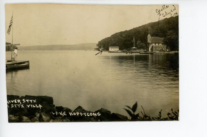 lake hopatcong - river styx and styx villa - c 1910