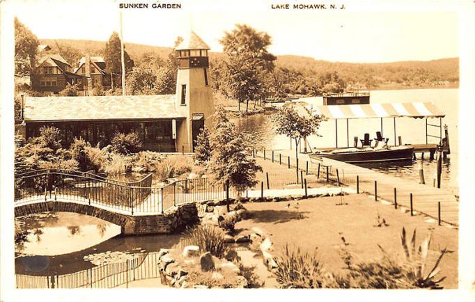 Lake Mohawk - near Sparta - Sunken gardens - 1934
