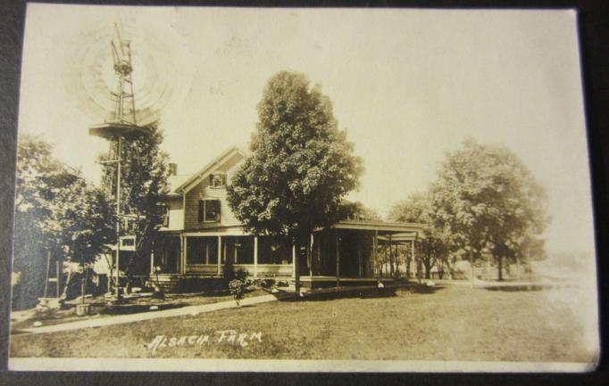 Layton  -House with windmill - c 1910