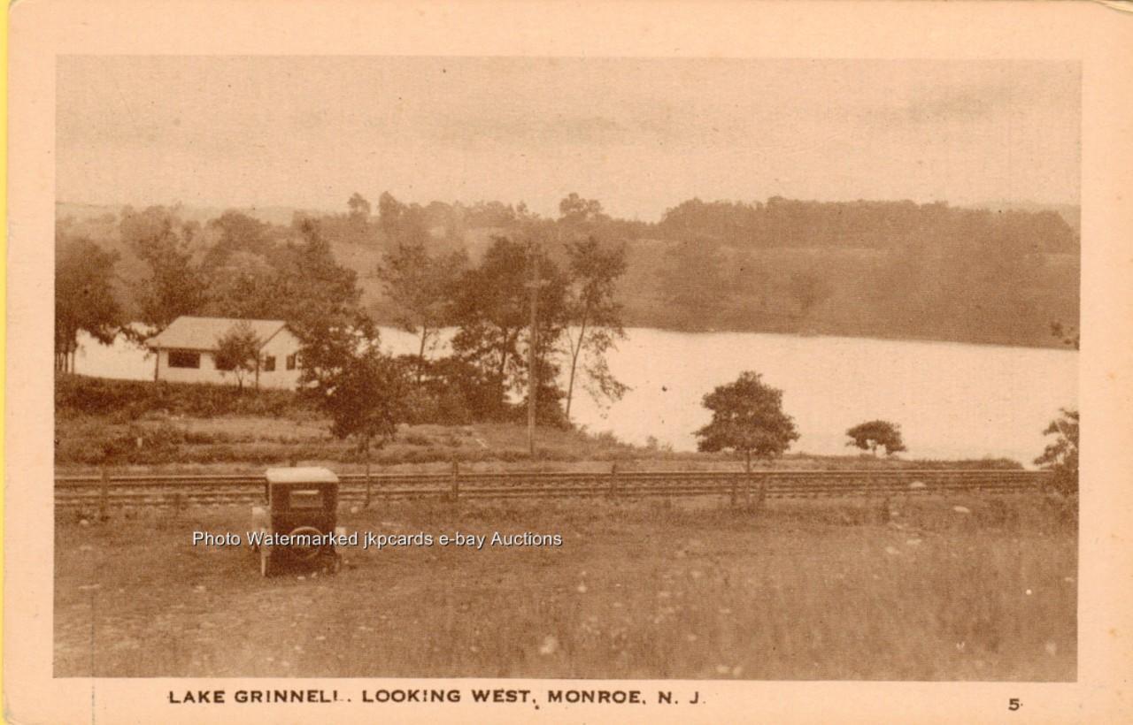 Monroe - Lake Grinnell looking West - 1930s