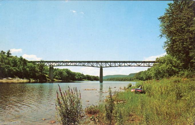 Montague - The deck-truss bridge that carries Rt 206 over the Delaware River between Montague and Milford PA