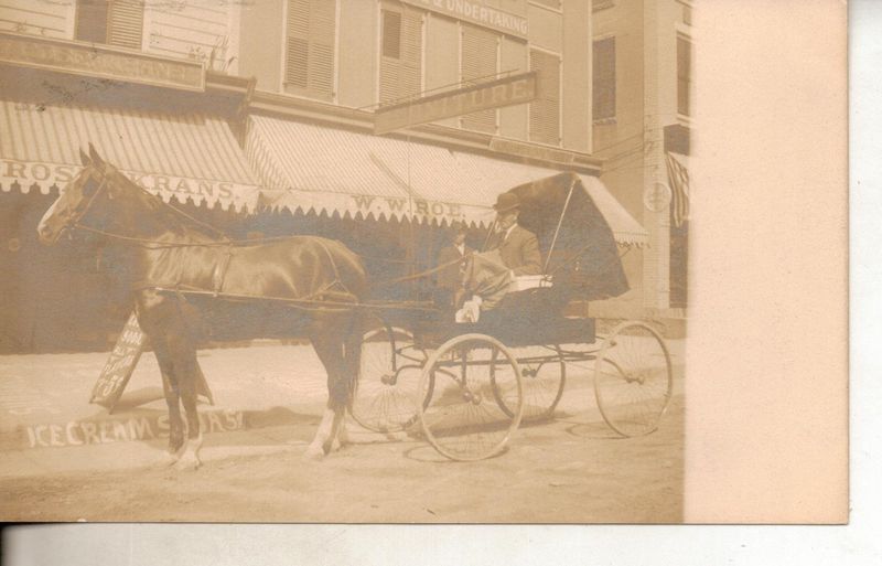 Newton - A wagon on Spring Street - Rosenkrans Ice Cream - 1907