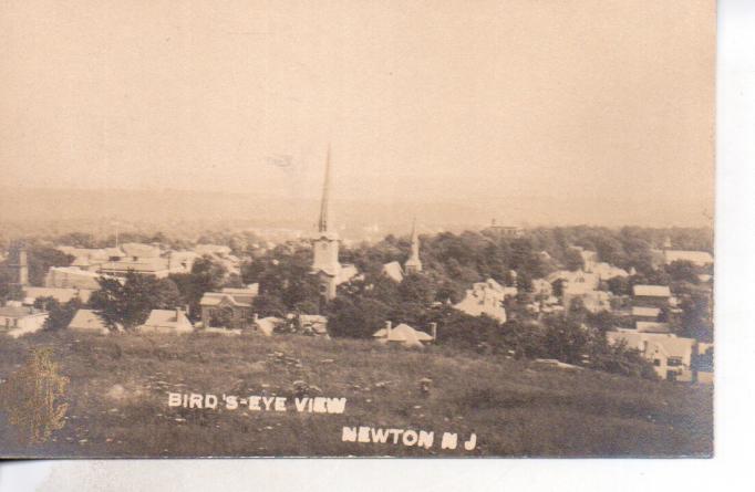Newton - Birds-eye view from Smiths Hill - Ayers and Smith - c 1910