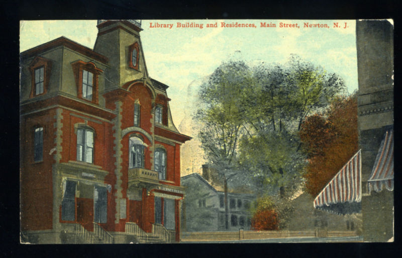 Newton - Library and residences - around 1910
