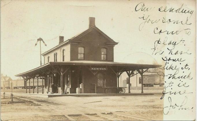 Newton - Railroad Station - 1907