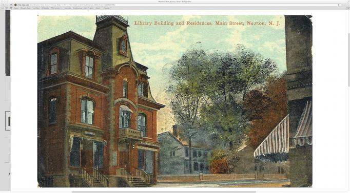 Newton - The Library - c 1910