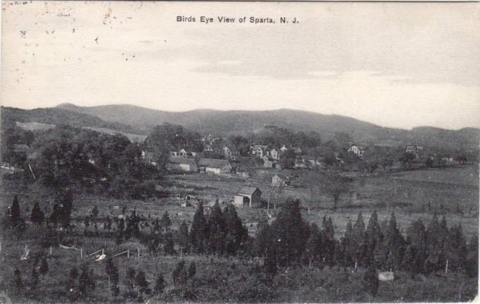 Sparta - A birds eye view of the town - 1912