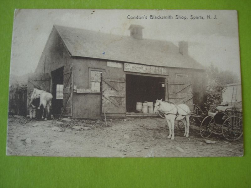 Sparta - Condons Blacksmith Shop - 1914