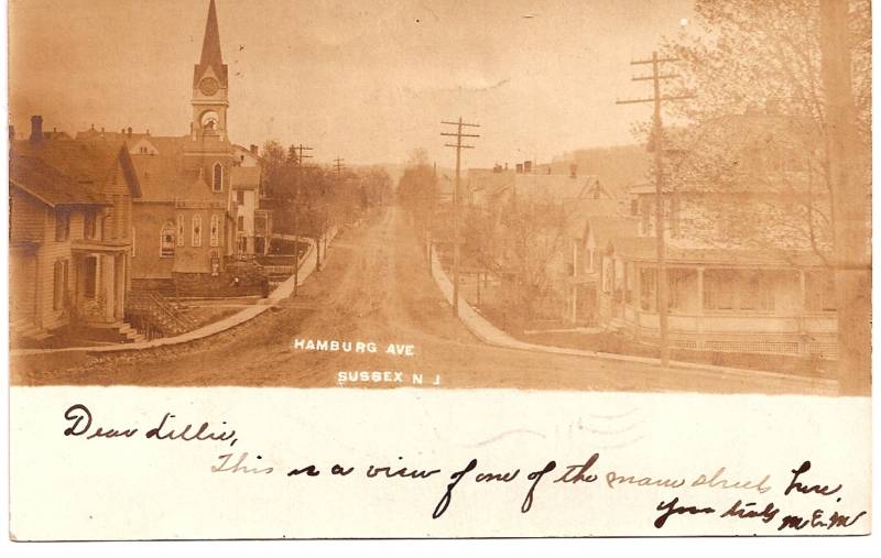 Sussex - A view of Hamburg Avenue - 1906