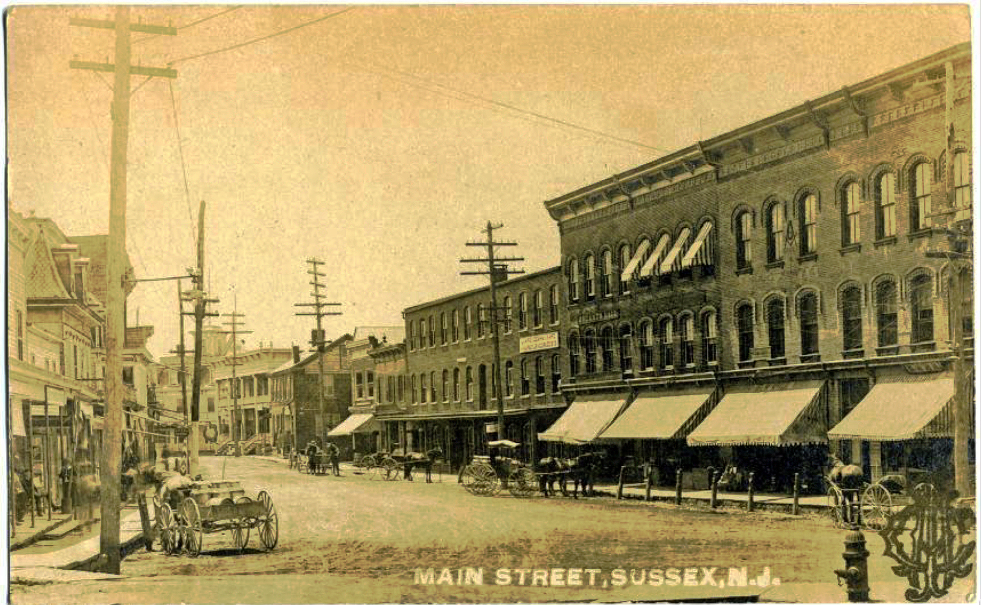 Sussex - a view of main street - 1905