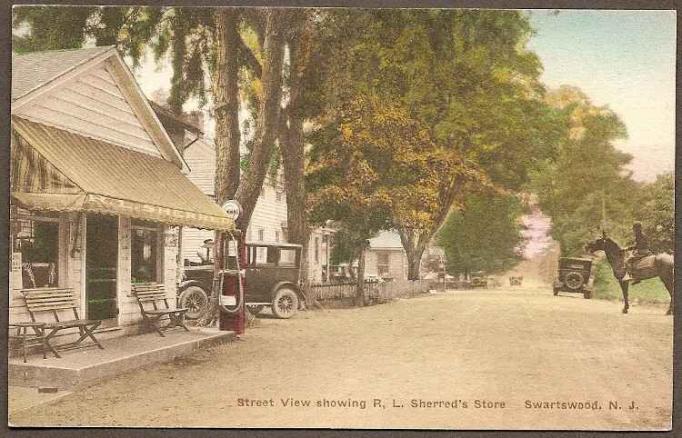 SWARTSWOOD, NJ ~ SHERRED'S STORE WITH GAS PUMPS