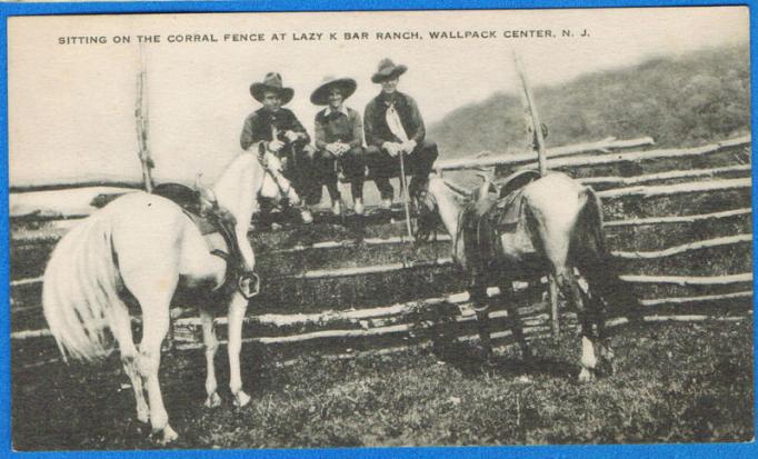 Wallpack Center - Sitting on the corral fence at the Lazy K Bar Ranch copy